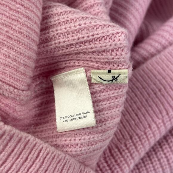 Ann Taylor Striped Balloon Sleeve Knit V-Neck Sweater Size Small - Picture 6 of 6